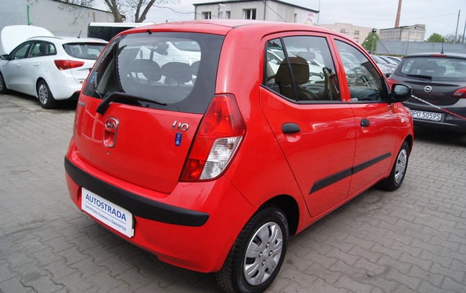 Hyundai i10 cena 14900 przebieg: 139699, rok produkcji 2009 z Sępólno Krajeńskie małe 352